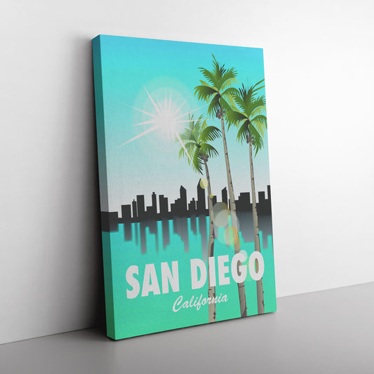 San Diego Moonlight Poster