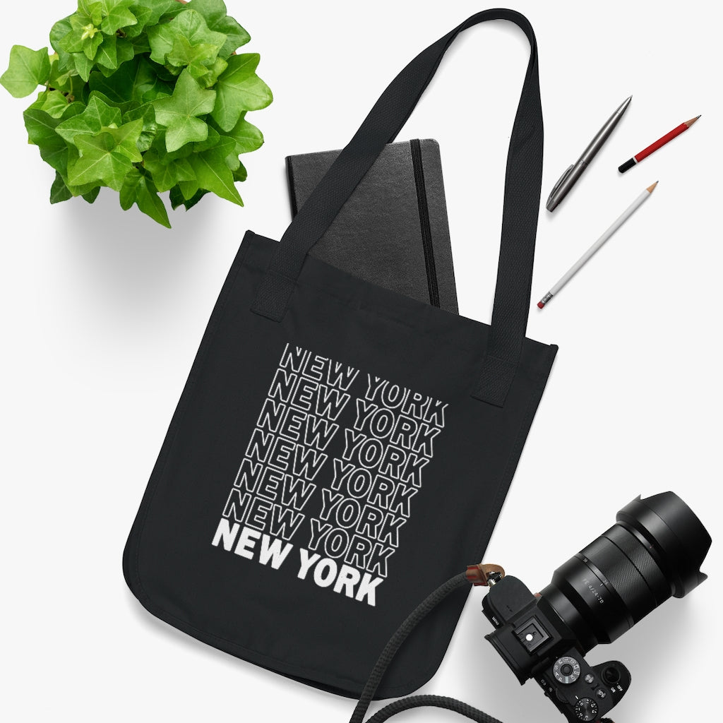 New York Organic Canvas Tote Bag