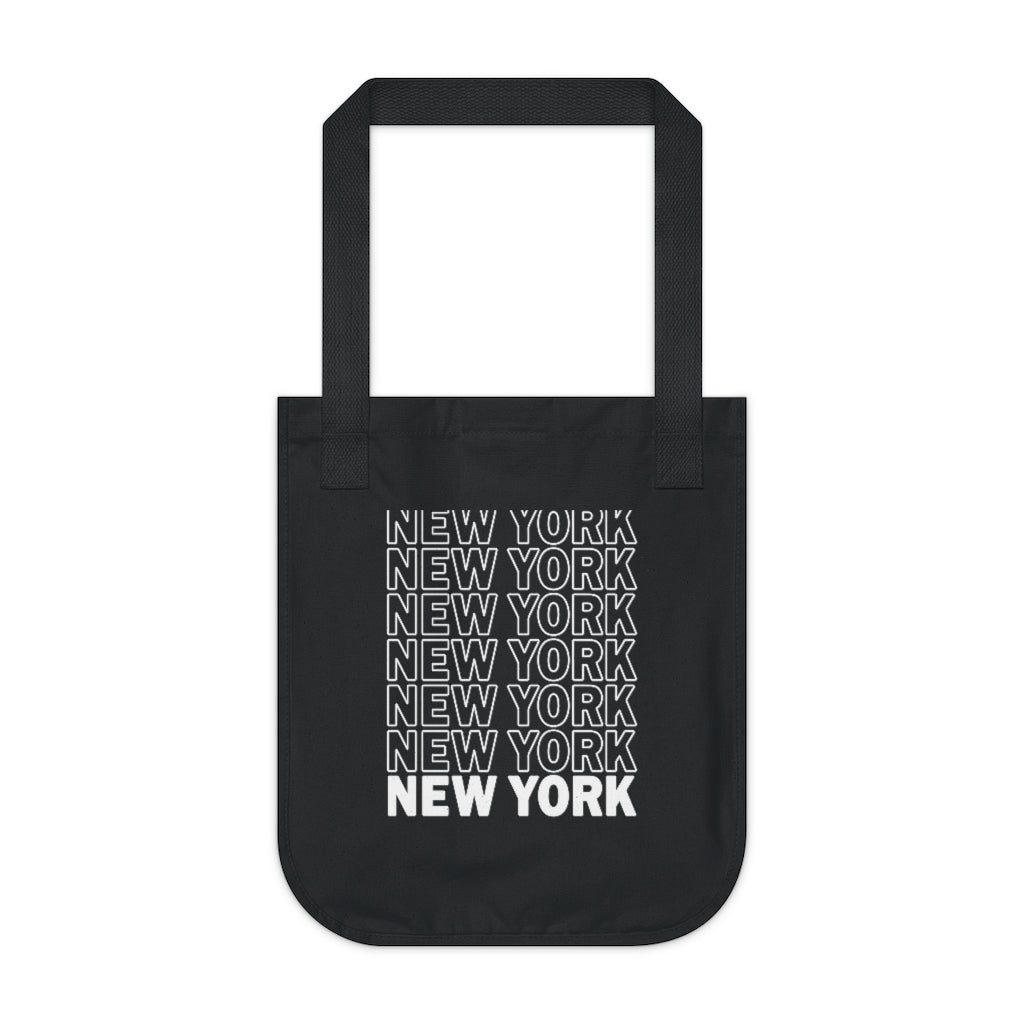 New York Organic Canvas Tote Bag