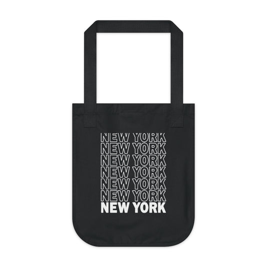 New York Organic Canvas Tote Bag