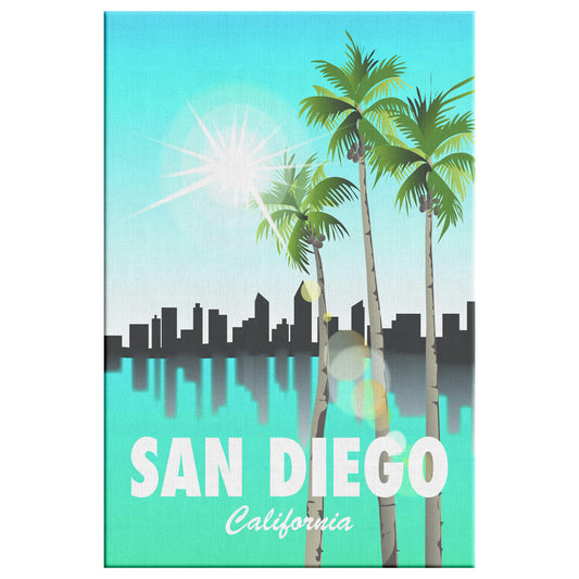 San Diego Moonlight Poster