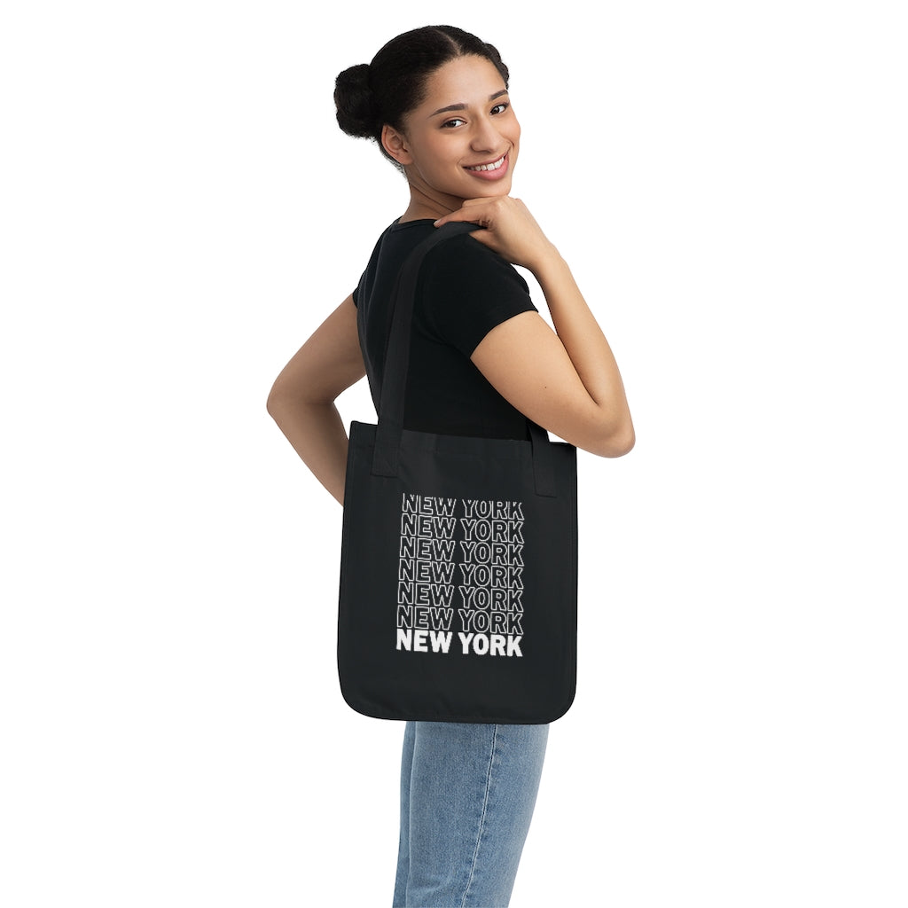 New York Organic Canvas Tote Bag